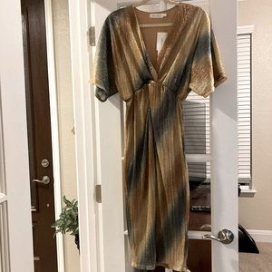 Gold shimmery dress